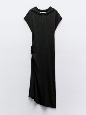 Ribbed Knit Long Tunic